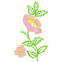 Flowers And Tree Embroidery Design 7 Flowers And Tree Embroidery Design 7